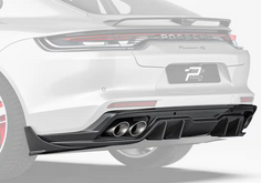 P Style Dry Carbon Fiber Rear Diffuser - Porsche Panamera 971