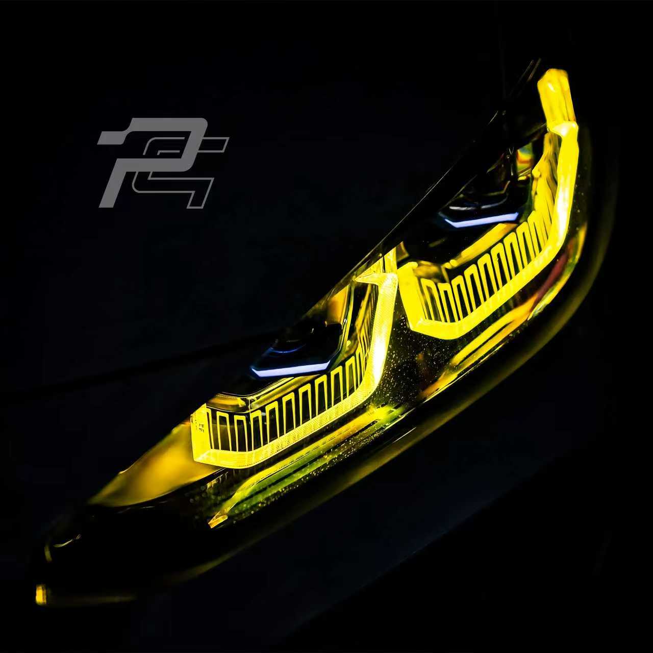 Pre-LCI Yellow/RGB DRL Laser/LED Headlight Module Upgrade Kit - BMW M3 G80/G81 & M4 G82/G83 & 4 Series i4 G22/G23/G26