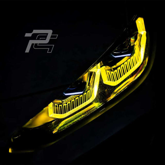 Pre-LCI Yellow/RGB DRL Laser/LED Headlight Module Upgrade Kit - BMW M3 G80/G81 & M4 G82/G83 & 4 Series i4 G22/G23/G26