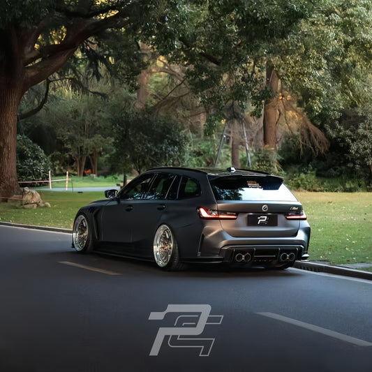 RSC Style Dry Carbon Fiber Rear Diffuser 7 Piece Kit - BMW M3 G80/G81 & M4 G82/G83