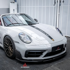AE Style Dry Carbon Fiber Front Lip – Porsche 911 992.1 Carrera / S / 4 / 4S / T / GTS