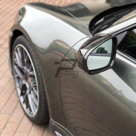 Dry Carbon Fiber Mirror Caps – Porsche 911 992 & Taycan 9J1