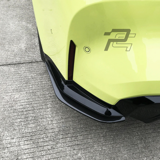 MHC Style Dry Carbon Fiber Rear Side Splitter Extention Trim - BMW M3 G80/G81 & M4 G82/G83