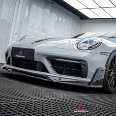 AE Style Dry Carbon Fiber Front Lip – Porsche 911 992.1 Carrera / S / 4 / 4S / T / GTS