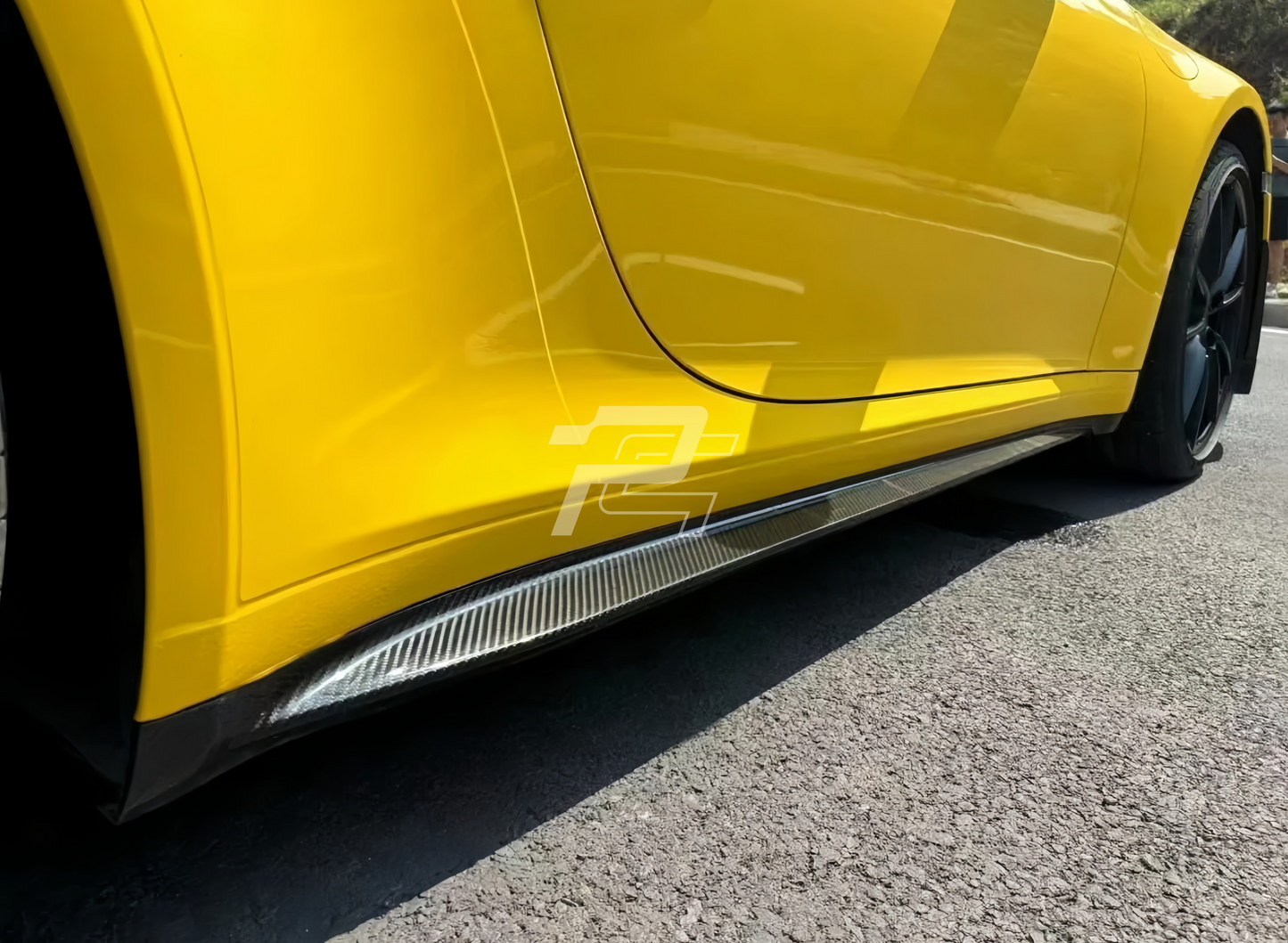 GT3 Style Dry Carbon Fiber Side Skirt - Porsche 911 992 Carrera/4/S/T/4S/Targa/GTS/GT3