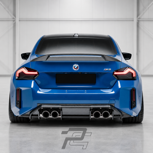 AD Style Carbon Fiber Rear Diffuser V2 - BMW M2 G87