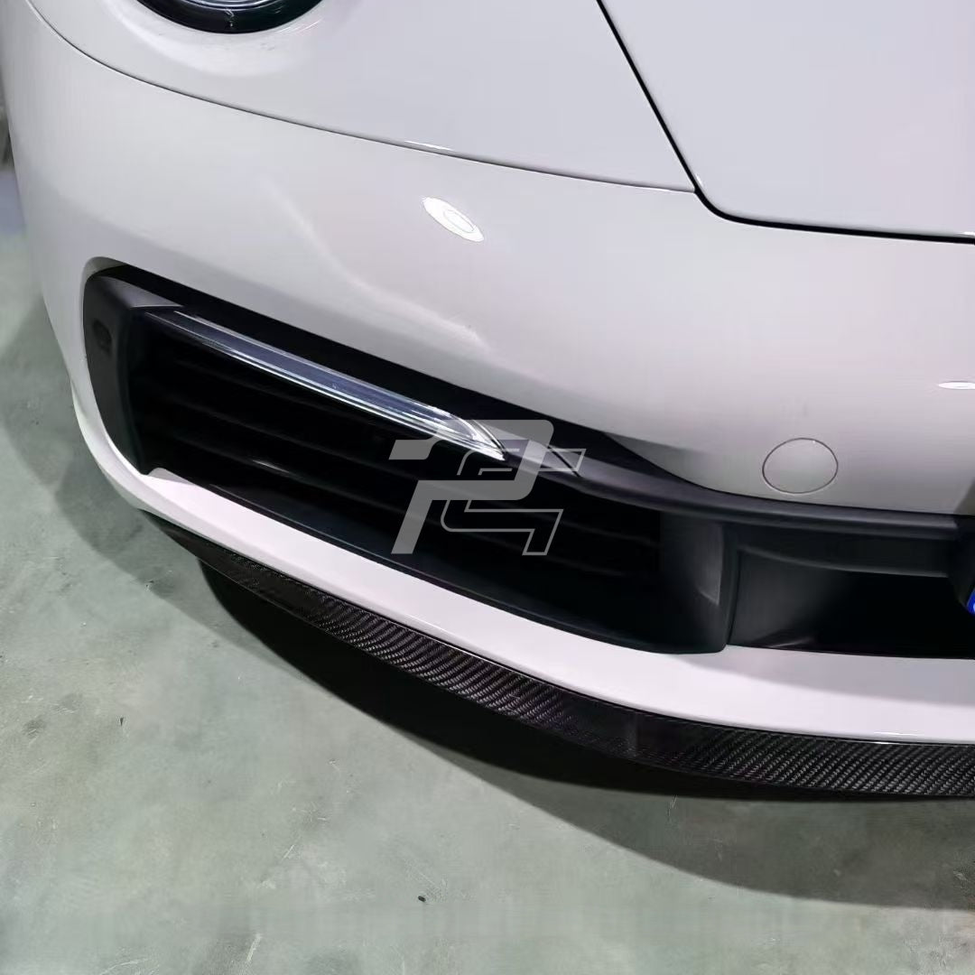 OEM Style Dry Carbon Fiber Front Lip- Porsche 992.1 911 Carrera / Targa