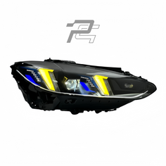 Snake Eye Yellow/White Switchable DRL LCI Facelift LED Headlights - BMW M3 G80/G81 & M4 G82/G83 & 4 Series G22/G23/G26