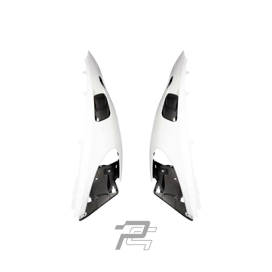 GT4RS Style Dry Carbon Fiber Front Fender - Porsche 718 & GT4/RS & Spyder/RS