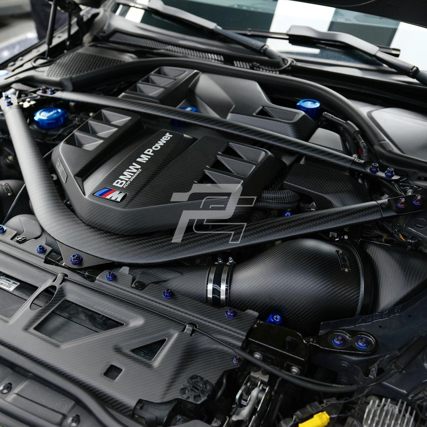 U Shaped Dry Carbon Fiber Engine Strut Brace Bar - BMW M2 G87 & M3 G80/G81 & M4 G82/G83
