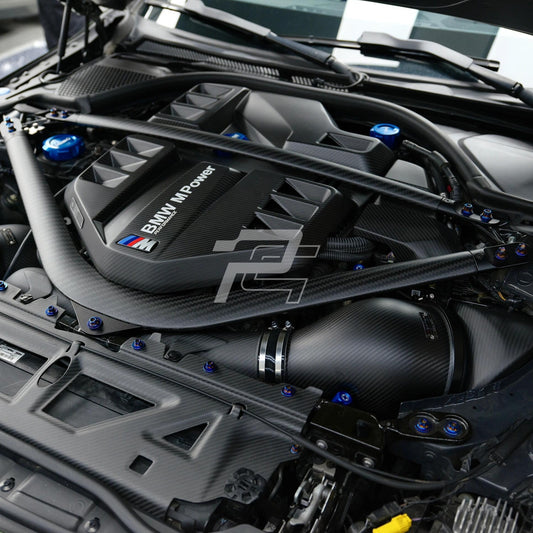 U Shaped Dry Carbon Fiber Engine Strut Brace Bar - BMW M2 G87 & M3 G80/G81 & M4 G82/G83