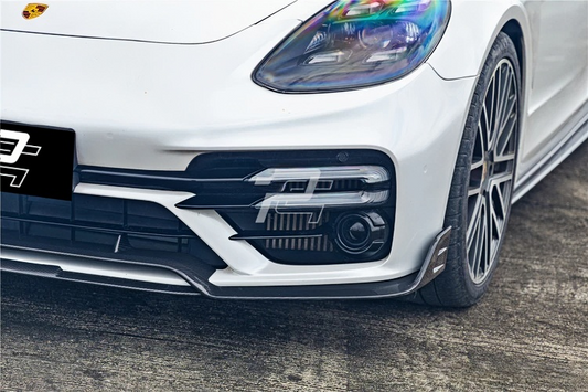 KDA Style Dry Carbon Fiber Front Lip - Porsche Panamera 971 Sport Design