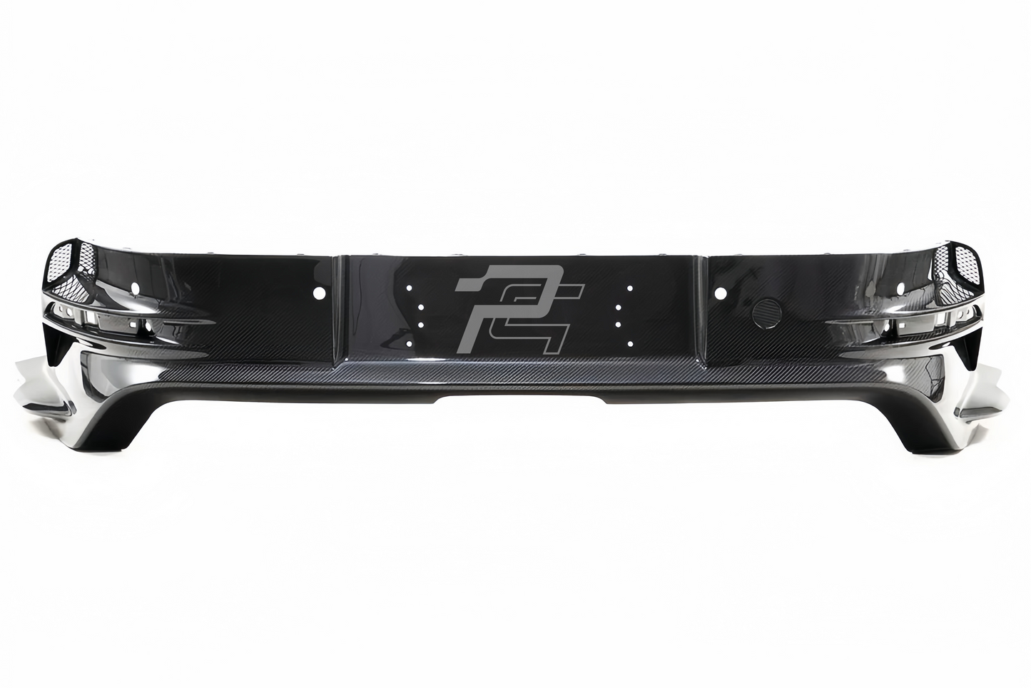 Dry Carbon Fiber Rear Bumper Center with Side Fins – Porsche 992.1 GT3 RS