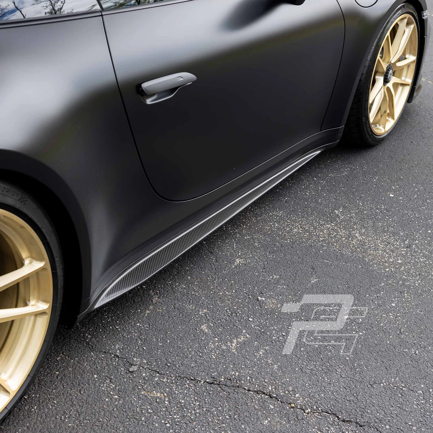 GT3 Style Dry Carbon Fiber Side Skirt - Porsche 911 992 Carrera/4/S/T/4S/Targa/GTS/GT3