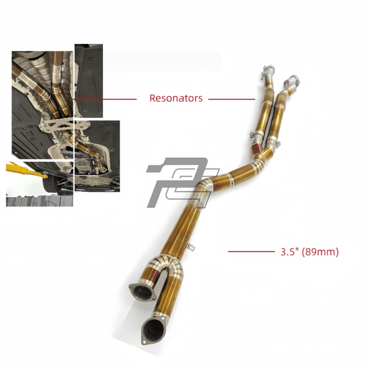 S58 Titanium Single Midpipe - BMW M2 G87 & M3 G80/G81 & M4 G82/G83 & X3M F97 & X4M F98